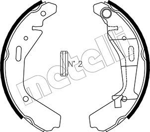 METELLI 53-0318 Brake Shoe Set