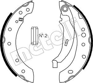 METELLI 53-0332 Brake Shoe Set