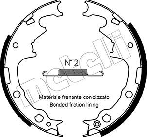 Brake Shoe Set METELLI 53-0349