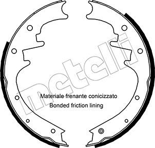 METELLI 53-0352 Brake Shoe Set