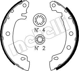 METELLI 53-0353 Brake Shoe Set
