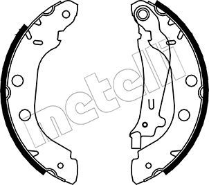 METELLI 53-0354 Brake Shoe Set