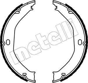 Brake Shoe Set, parking brake METELLI 53-0360