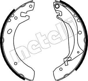 METELLI 53-0368 Brake Shoe Set