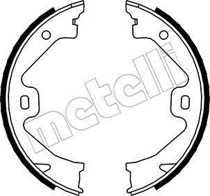 METELLI 53-0369 Brake Shoe Set, parking brake