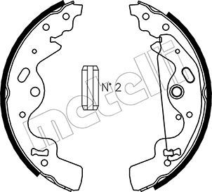METELLI 53-0370 Brake Shoe Set