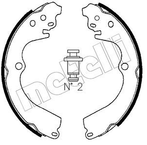 METELLI 53-0383 Brake Shoe Set
