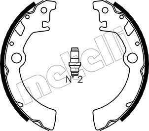 Brake Shoe Set METELLI 53-0400