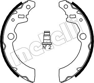 METELLI 53-0404 Brake Shoe Set