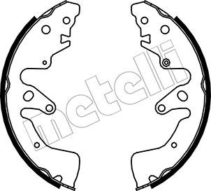 METELLI 53-0407 Brake Shoe Set