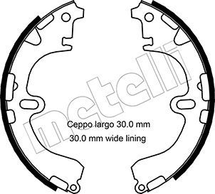 METELLI 53-0422 Brake Shoe Set
