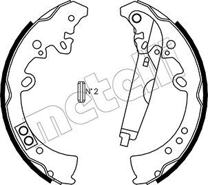 Brake Shoe Set METELLI 53-0445