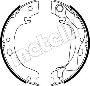 METELLI 53-0446 Brake Shoe Set, parking brake