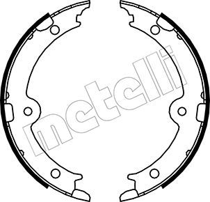 Brake Shoe Set, parking brake METELLI 53-0449