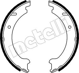 Brake Shoe Set, parking brake METELLI 53-0478