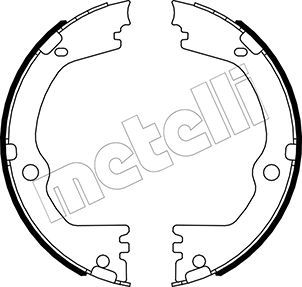 METELLI 53-0532 Brake Shoe Set, parking brake