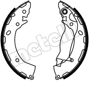 METELLI 53-0747 Brake Shoe Set