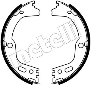Brake Shoe Set, parking brake METELLI 53-0756