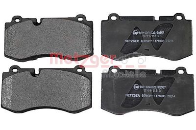 Brake Pad Set, disc brake METZGER AUTOTEILE 1170383
