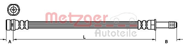 METZGER AUTOTEILE 4111218 Brake Hose