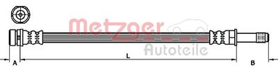 Brake Hose METZGER AUTOTEILE 4111218