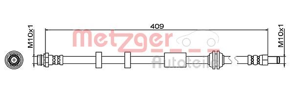 METZGER AUTOTEILE 4111468 Brake Hose