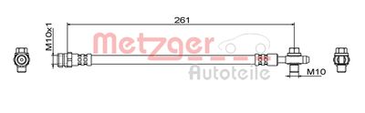 Brake Hose METZGER AUTOTEILE 4111829