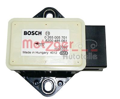 Sensor, longitudinal-/lateral acceleration METZGER AUTOTEILE 0900634