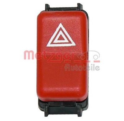 Hazard Warning Light Switch METZGER AUTOTEILE 0916052
