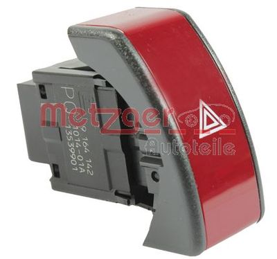 Hazard Warning Light Switch METZGER AUTOTEILE 0916251