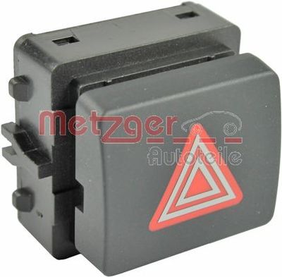 Hazard Warning Light Switch METZGER AUTOTEILE 0916317
