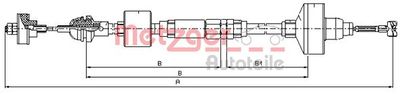Cable Pull, clutch control METZGER AUTOTEILE 10.3139