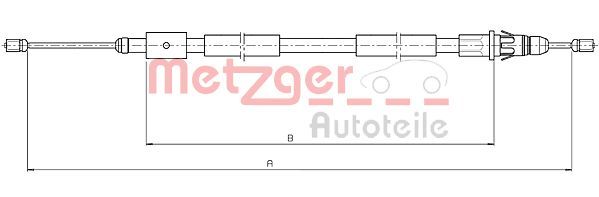 METZGER AUTOTEILE 10.4657 Cable Pull, parking brake