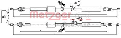 Cable Pull, parking brake METZGER AUTOTEILE 10.5370
