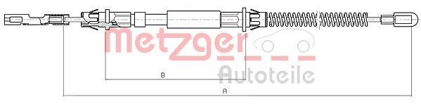 METZGER AUTOTEILE 10.5972 Cable Pull, parking brake