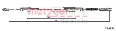 Cable Pull, parking brake METZGER AUTOTEILE 10.7812