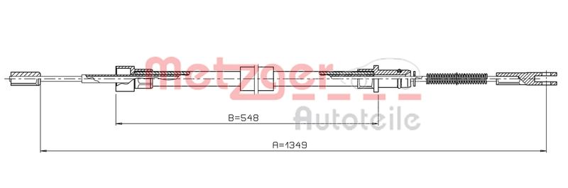 METZGER AUTOTEILE 10.7814 Cable Pull, parking brake