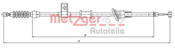 METZGER AUTOTEILE 10.8223 Cable Pull, parking brake