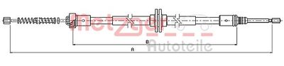 Cable Pull, parking brake METZGER AUTOTEILE 10.9339
