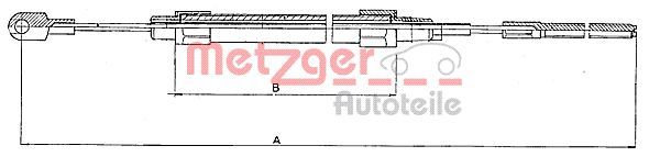 METZGER AUTOTEILE 10.4131 Cable Pull, parking brake