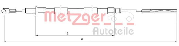 METZGER AUTOTEILE 10.4155 Cable Pull, parking brake