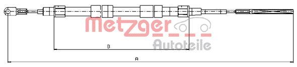 METZGER AUTOTEILE 10.4156 Cable Pull, parking brake