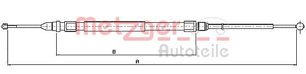 METZGER AUTOTEILE 10.4235 Cable Pull, parking brake