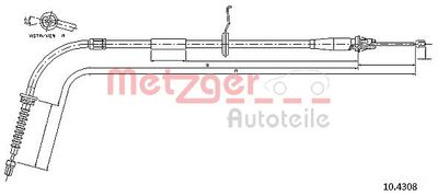 Cable Pull, parking brake METZGER AUTOTEILE 10.4308