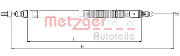METZGER AUTOTEILE 10.4664 Cable Pull, parking brake