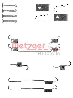 Accessory Kit, brake shoes METZGER AUTOTEILE 105-0007
