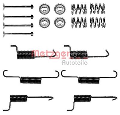 Accessory Kit, parking brake shoes METZGER AUTOTEILE 105-0823