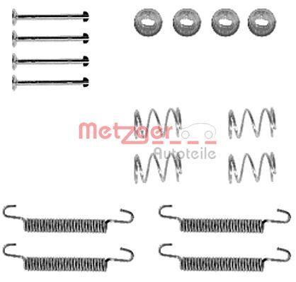METZGER AUTOTEILE 105-0791 Accessory Kit, parking brake shoes