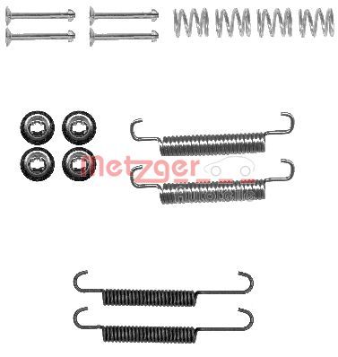 METZGER AUTOTEILE 105-0893 Accessory Kit, parking brake shoes