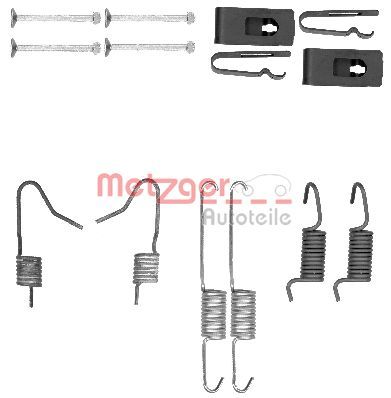 METZGER AUTOTEILE 105-0898 Accessory Kit, parking brake shoes